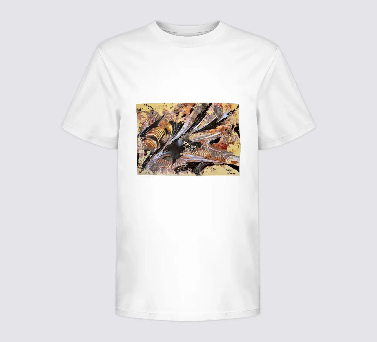 MESSAGE FROM THE HEART 21. t-shirt bambini da Thierry Vobmann Abstract painting