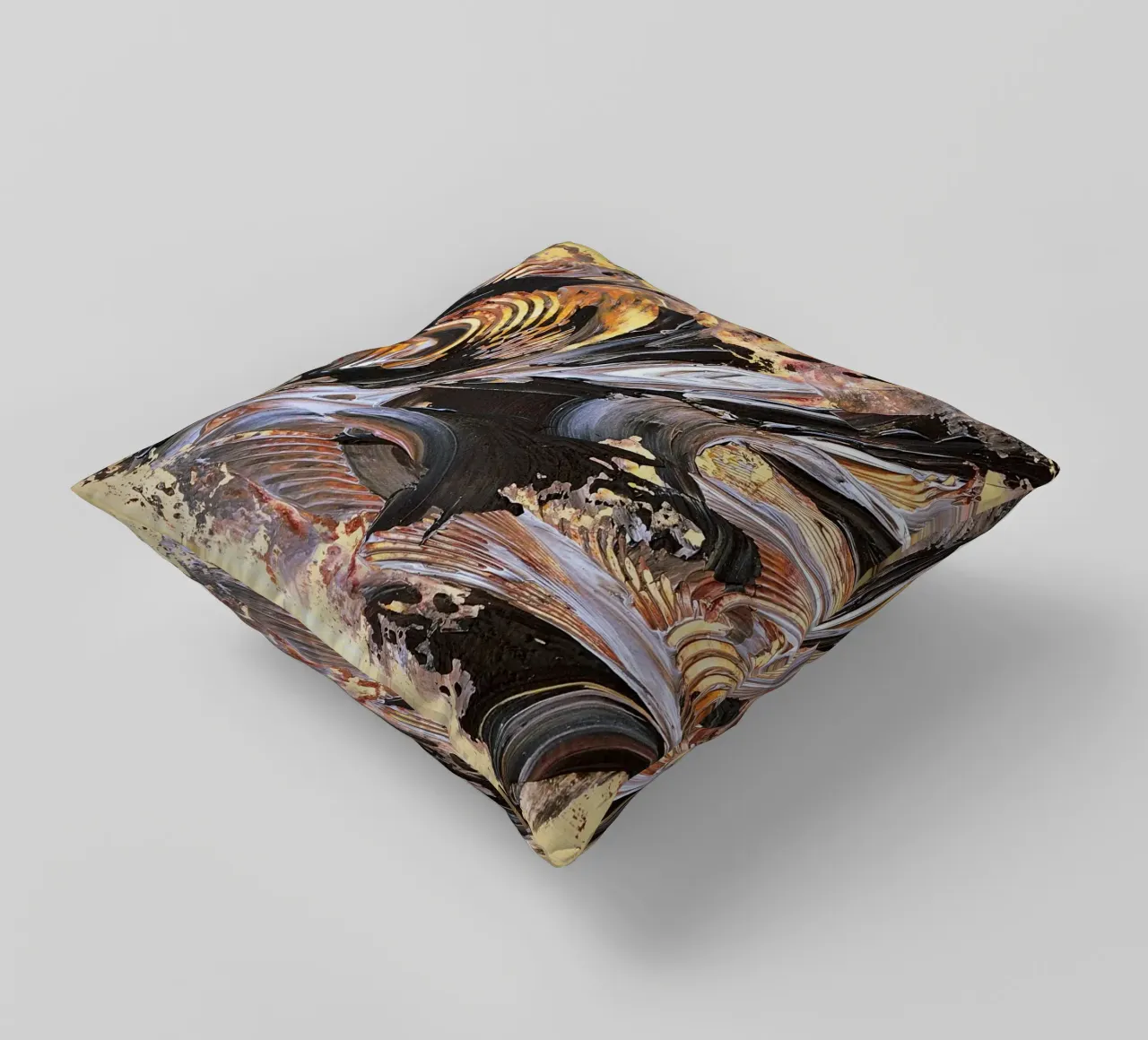 MESSAGE FROM THE HEART 21. cuscino da Thierry Vobmann Abstract painting