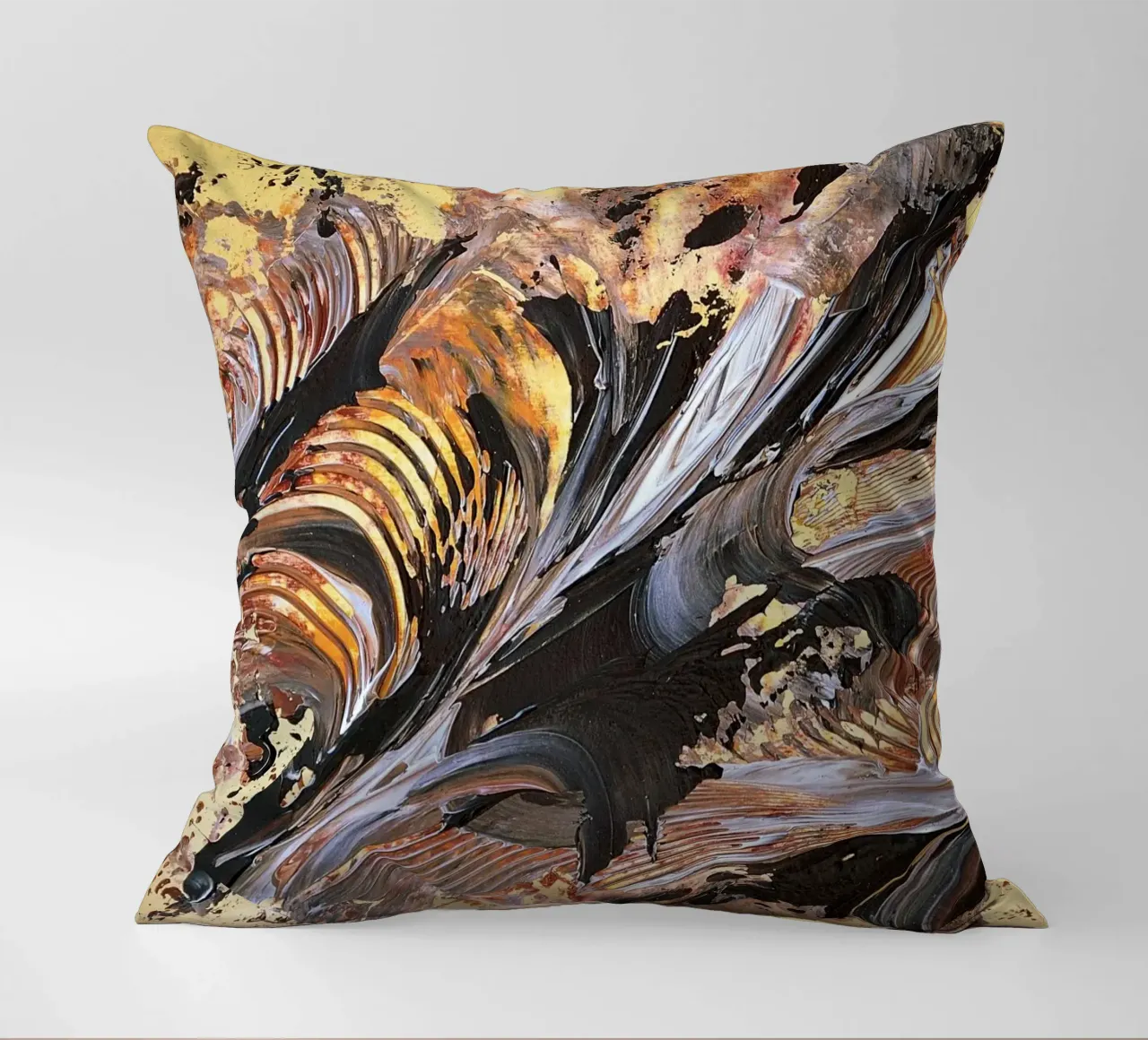 MESSAGE FROM THE HEART 21. cuscino da Thierry Vobmann Abstract painting