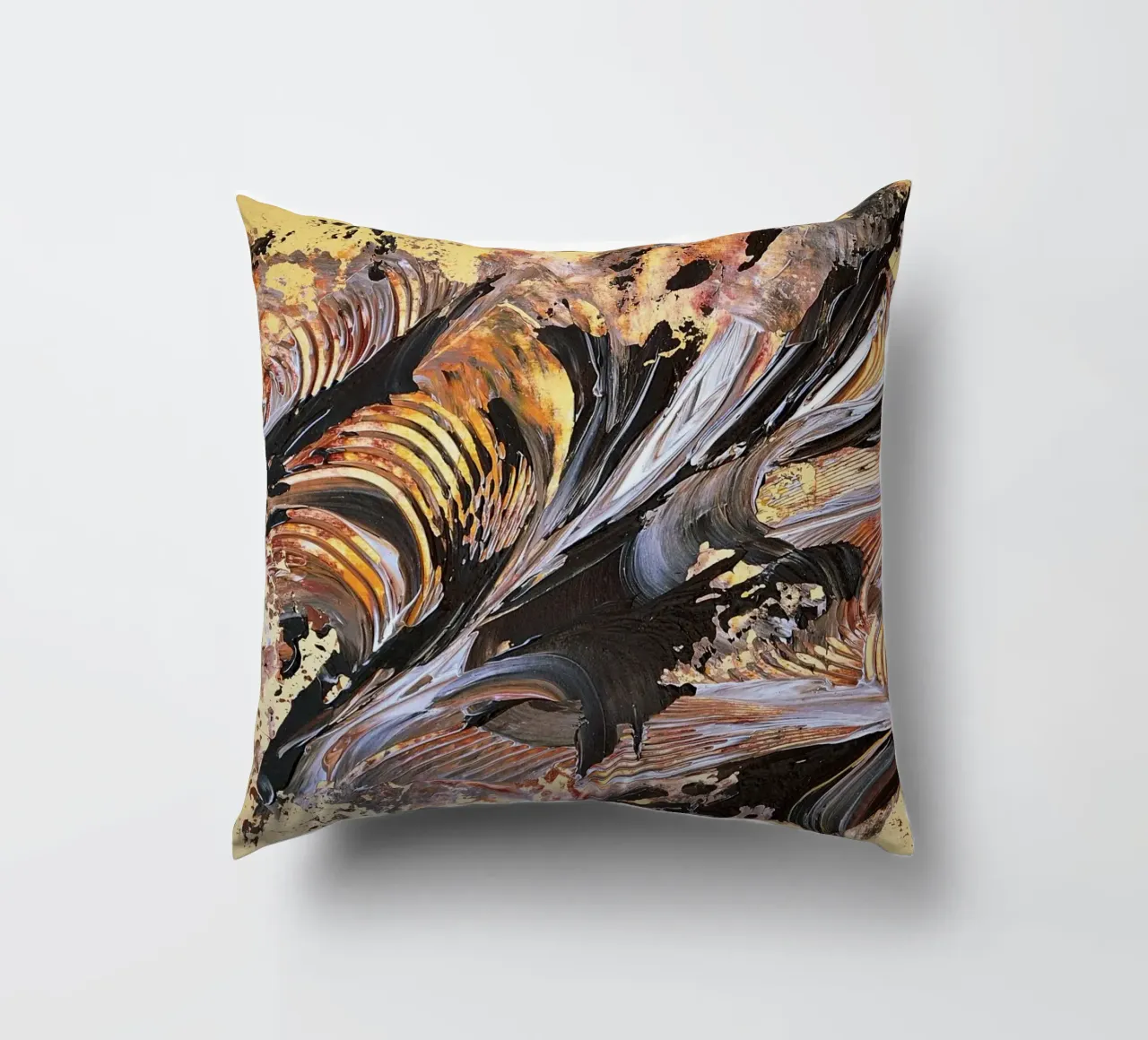 MESSAGE FROM THE HEART 21. cuscino da Thierry Vobmann Abstract painting