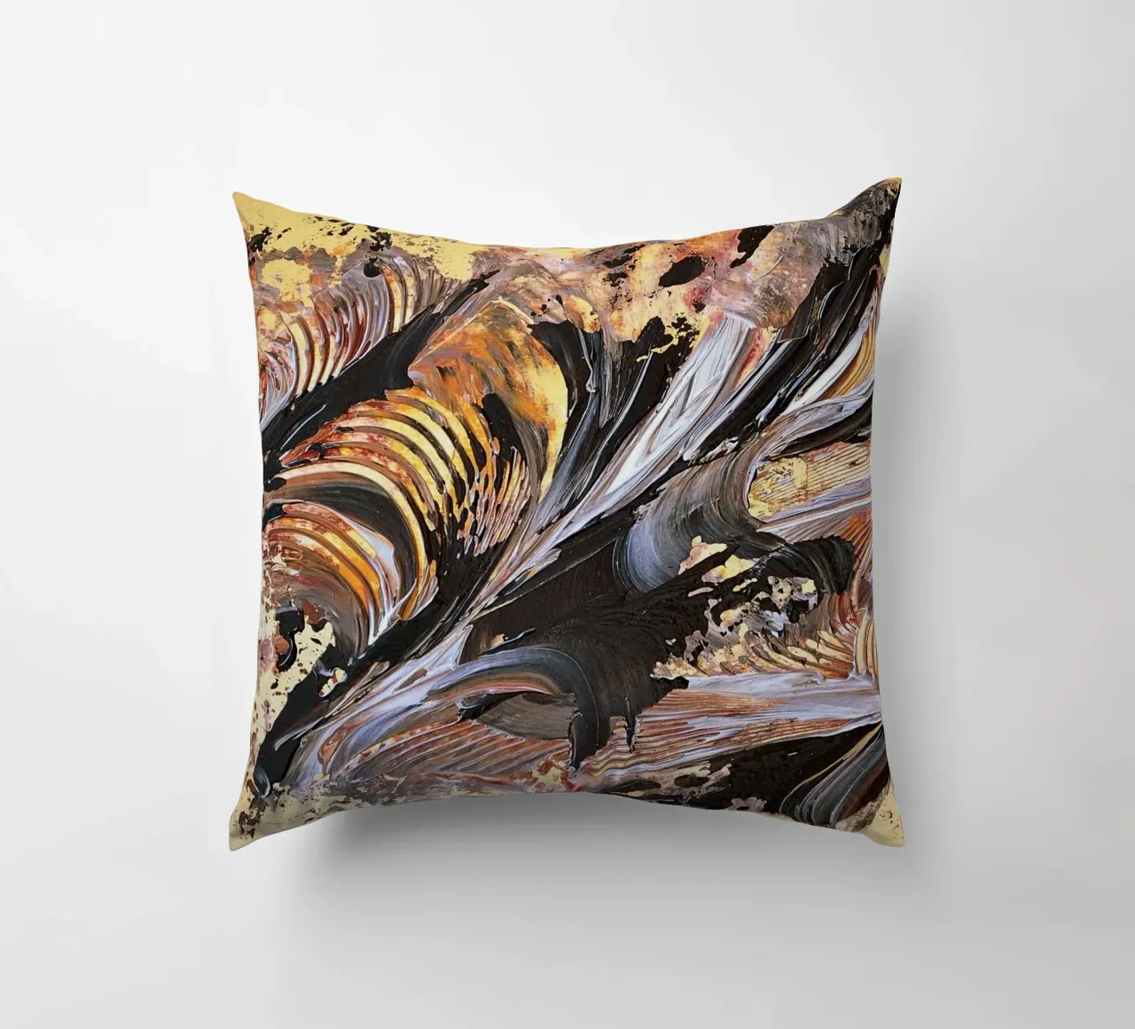 MESSAGE FROM THE HEART 21. cuscino da Thierry Vobmann Abstract painting