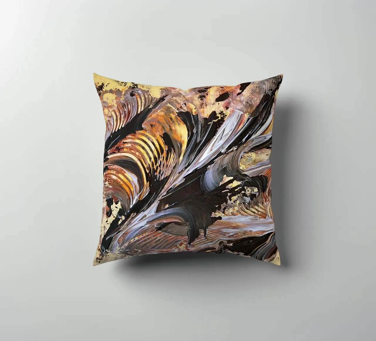 MESSAGE FROM THE HEART 21. cuscino da Thierry Vobmann Abstract painting