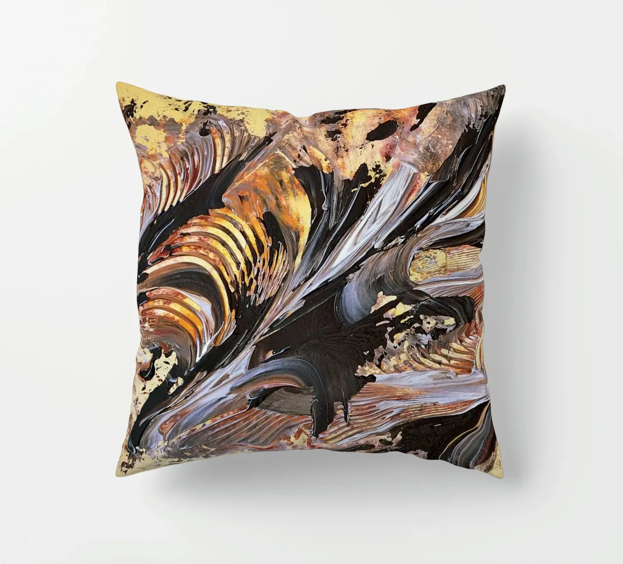 MESSAGE FROM THE HEART 21. Kissen von Thierry Vobmann Abstract painting