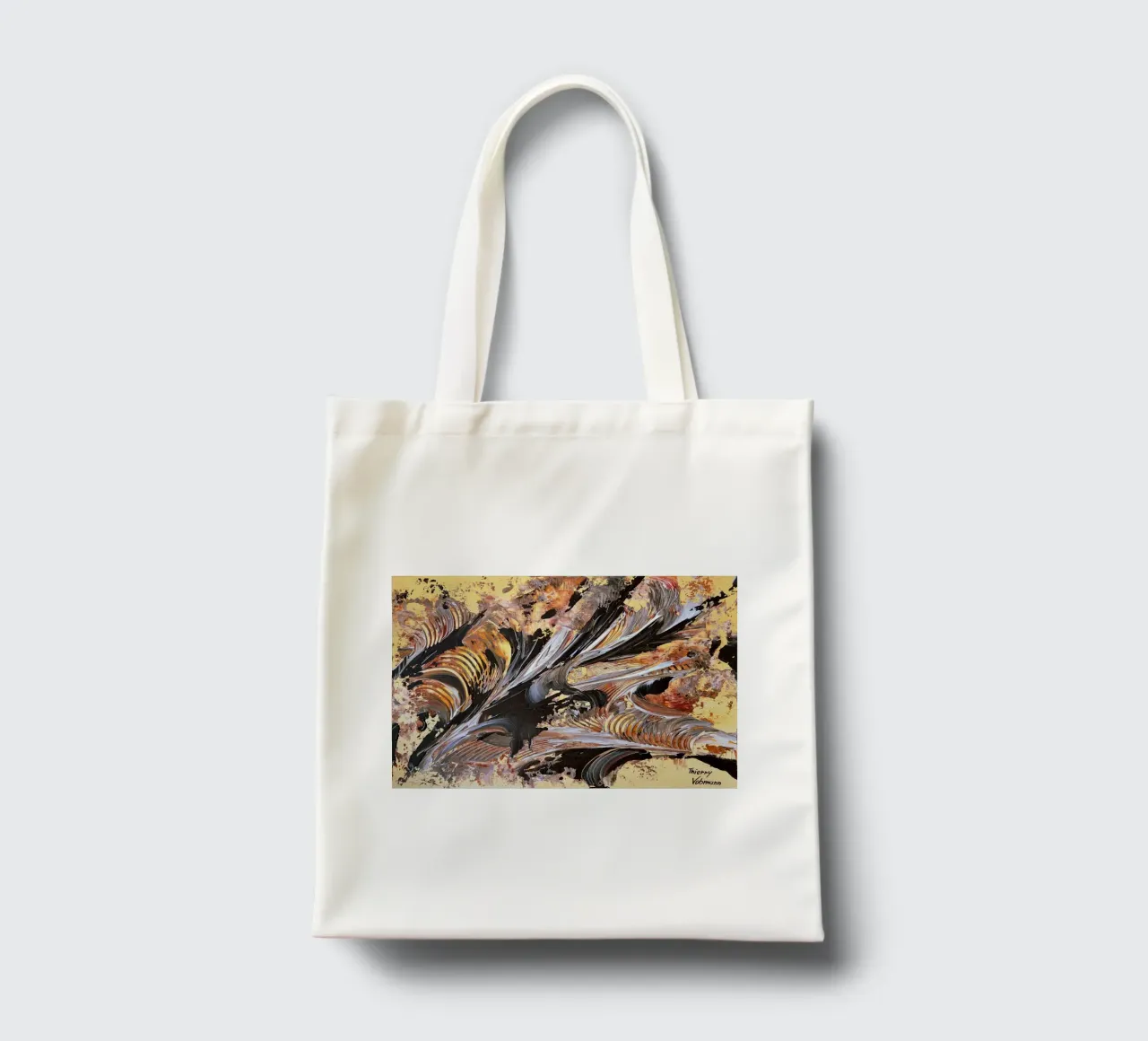 MESSAGE FROM THE HEART 21. tote bag de Thierry Vobmann Abstract painting