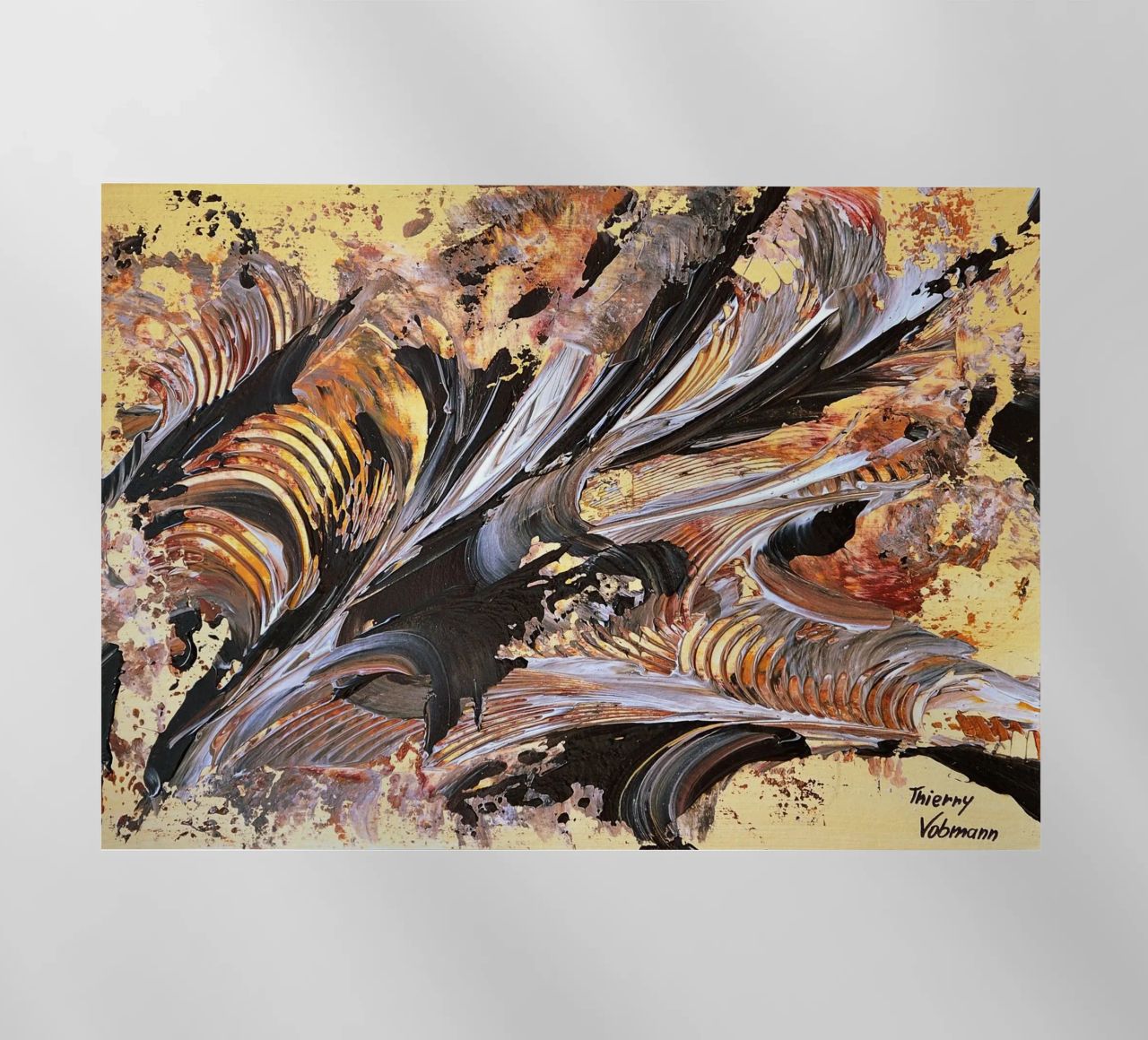 MESSAGE FROM THE HEART 21. pellicola backlit da Thierry Vobmann Abstract painting