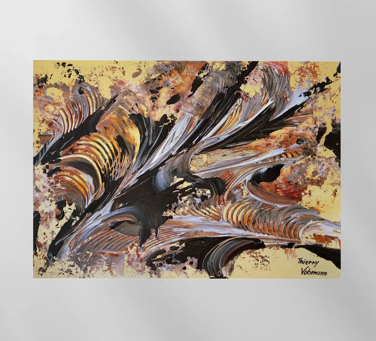MESSAGE FROM THE HEART 21. pellicola backlit da Thierry Vobmann Abstract painting