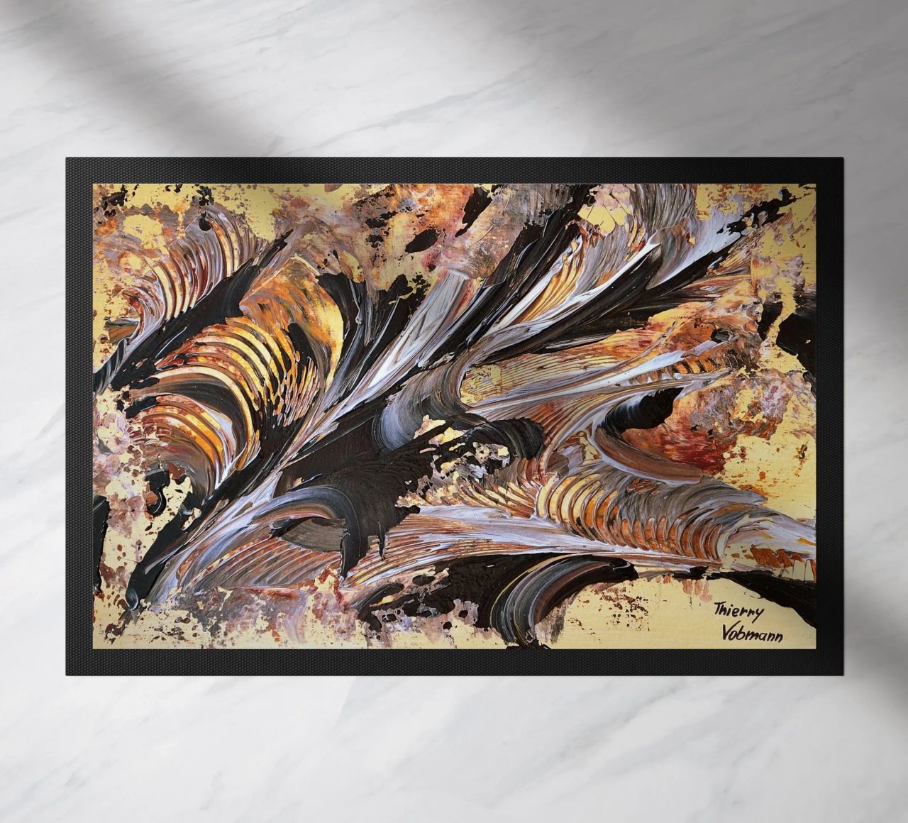 MESSAGE FROM THE HEART 21. zerbino da Thierry Vobmann Abstract painting