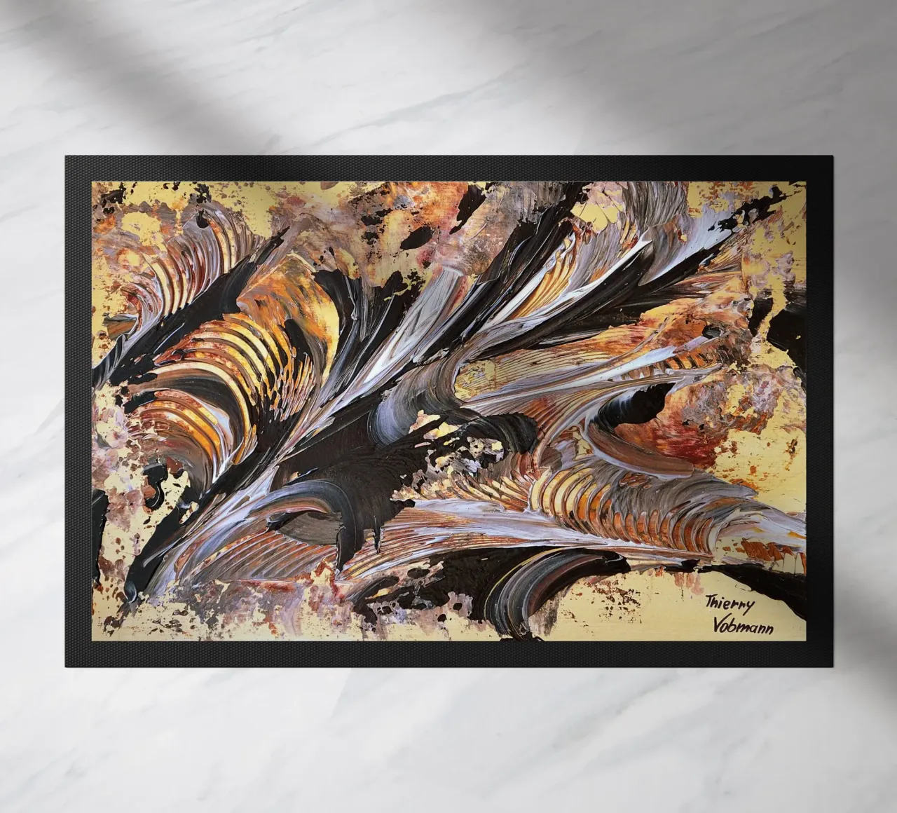 MESSAGE FROM THE HEART 21. zerbino da Thierry Vobmann Abstract painting
