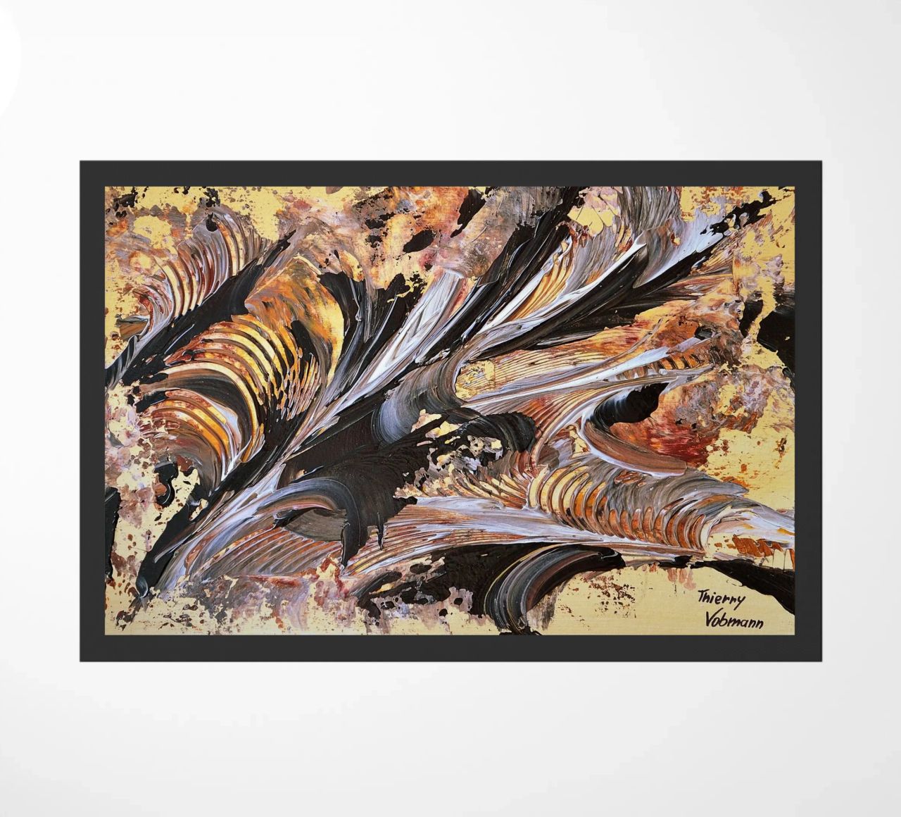 MESSAGE FROM THE HEART 21. zerbino da Thierry Vobmann Abstract painting