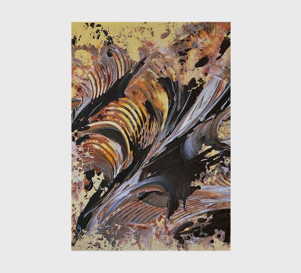 MESSAGE FROM THE HEART 21. diario da Thierry Vobmann Abstract painting