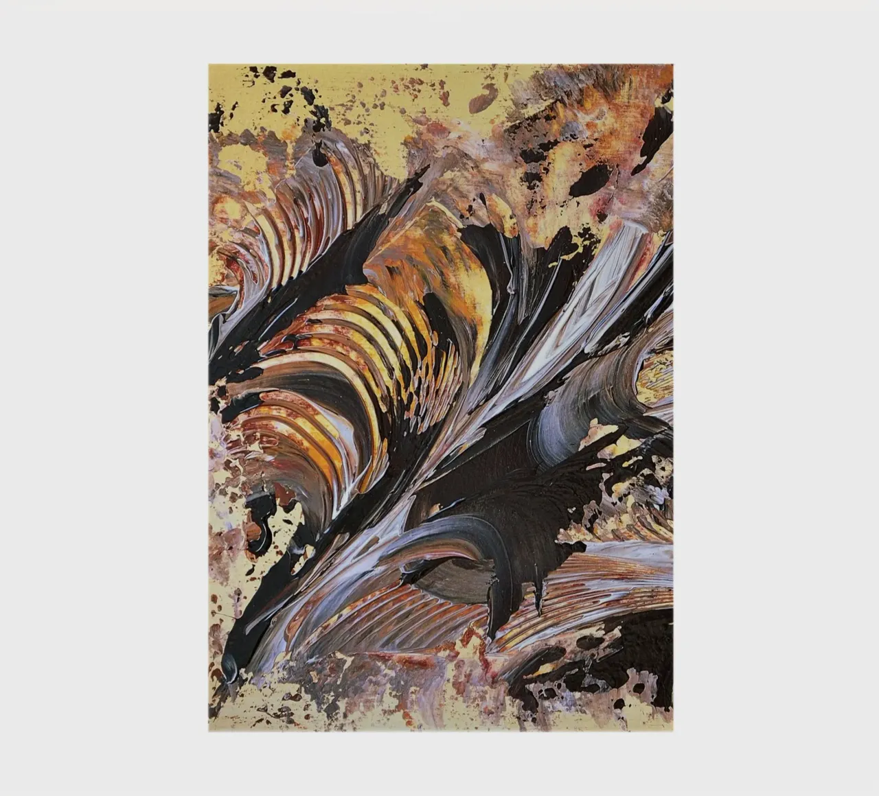 MESSAGE FROM THE HEART 21. notebook by Thierry Vobmann Abstract painting