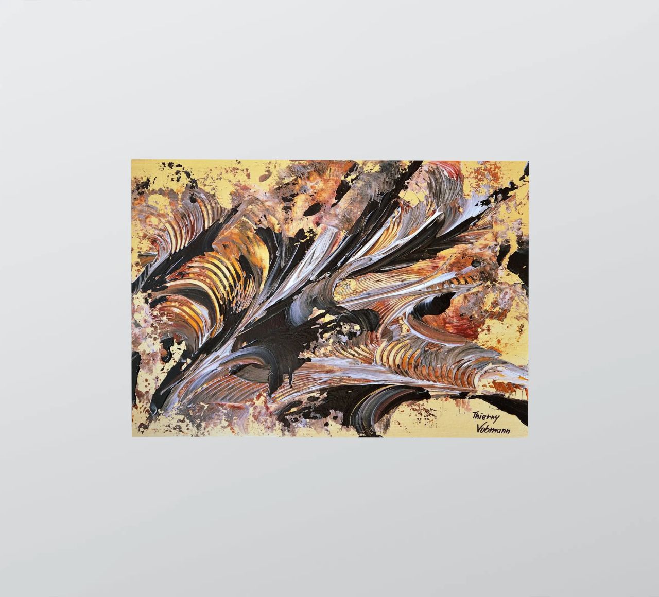 MESSAGE FROM THE HEART 21. adesivo da Thierry Vobmann Abstract painting