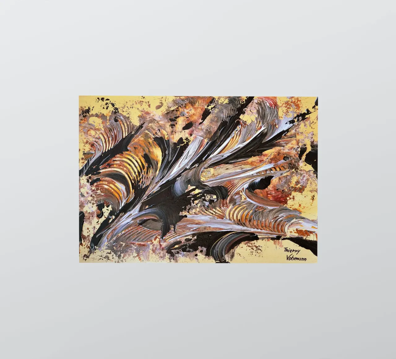 MESSAGE FROM THE HEART 21. adesivo da Thierry Vobmann Abstract painting