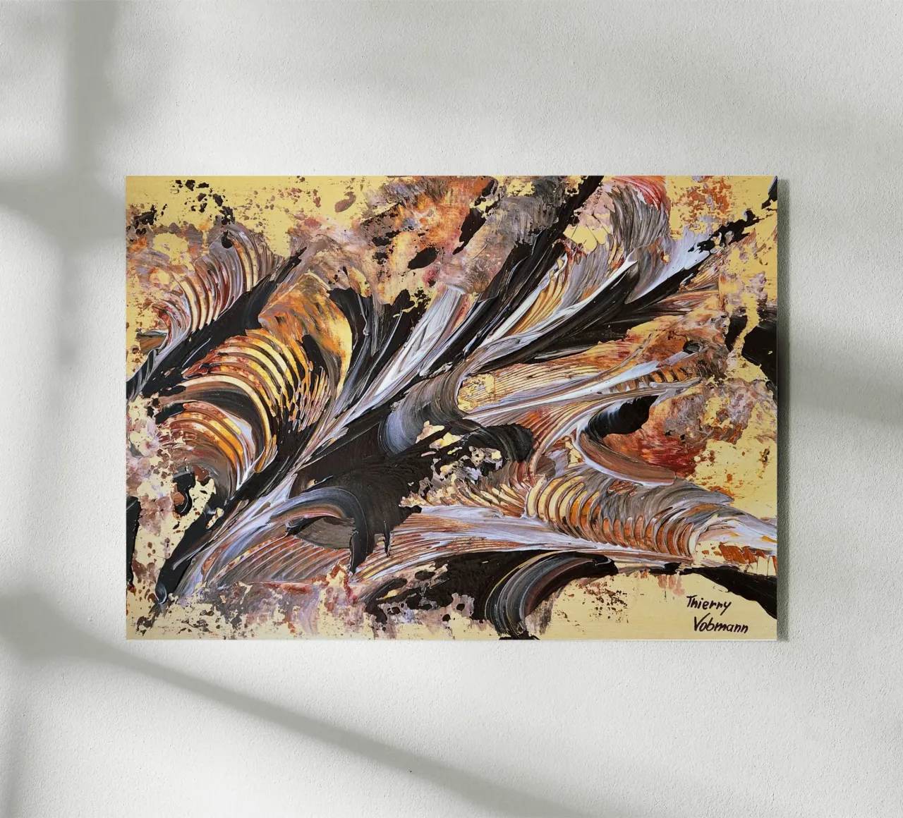 MESSAGE FROM THE HEART 21. plexiglass da Thierry Vobmann Abstract painting