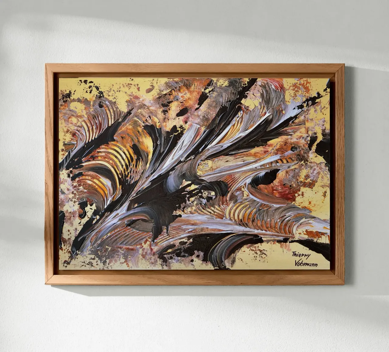 MESSAGE FROM THE HEART 21. pannello forex da Thierry Vobmann Abstract painting