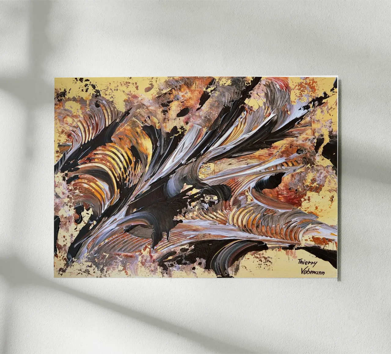 MESSAGE FROM THE HEART 21. pannello forex da Thierry Vobmann Abstract painting