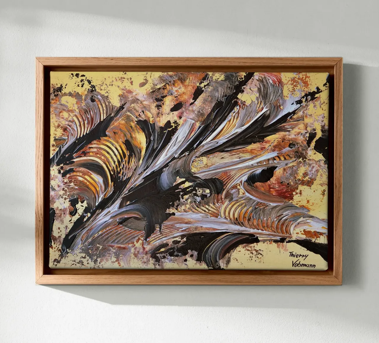 MESSAGE FROM THE HEART 21. tela da Thierry Vobmann Abstract painting