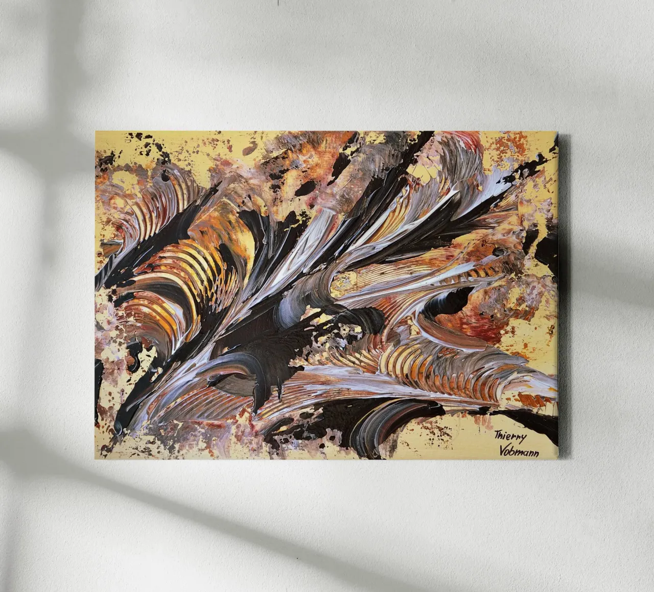 MESSAGE FROM THE HEART 21. tela da Thierry Vobmann Abstract painting