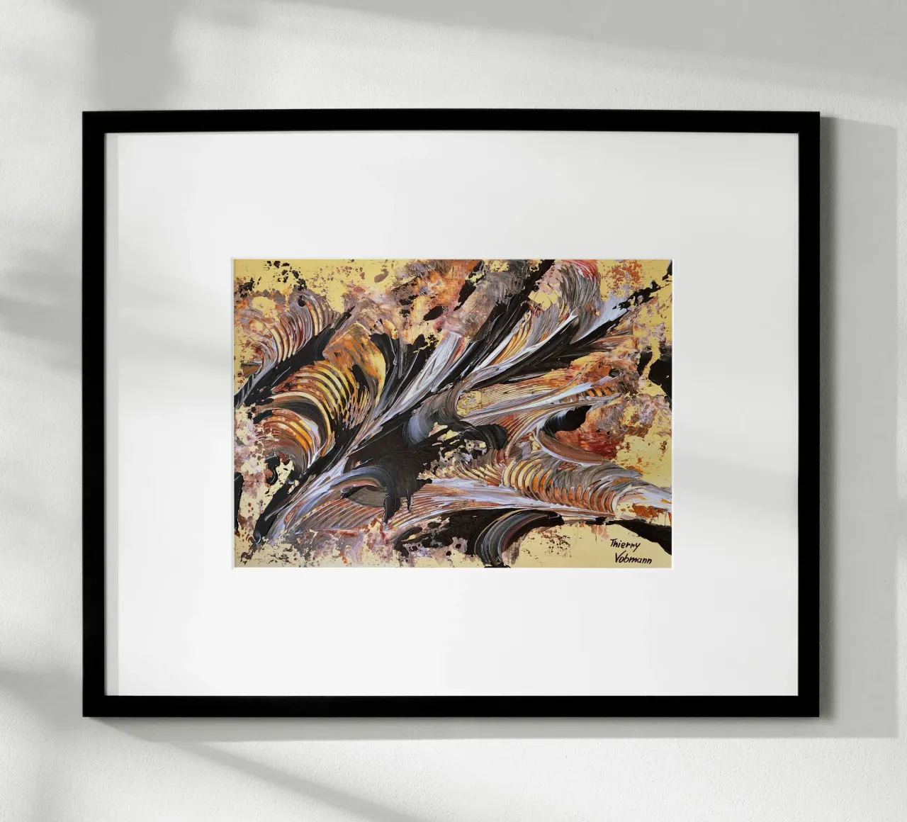 MESSAGE FROM THE HEART 21. poster by Thierry Vobmann Abstract painting