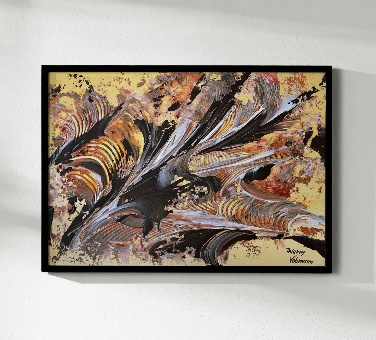 MESSAGE FROM THE HEART 21. poster by Thierry Vobmann Abstract painting