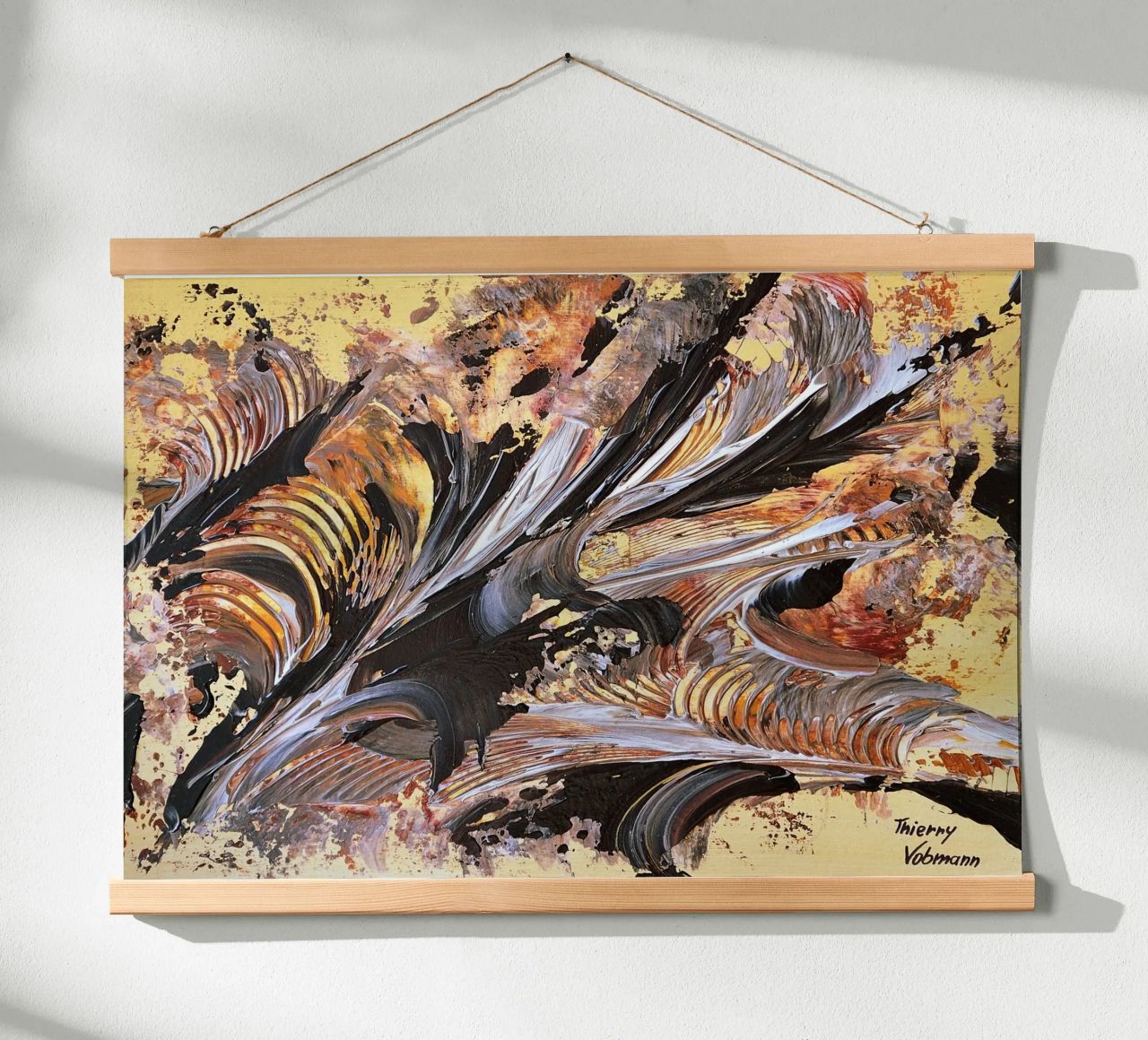 MESSAGE FROM THE HEART 21. Hahnemühle von Thierry Vobmann Abstract painting