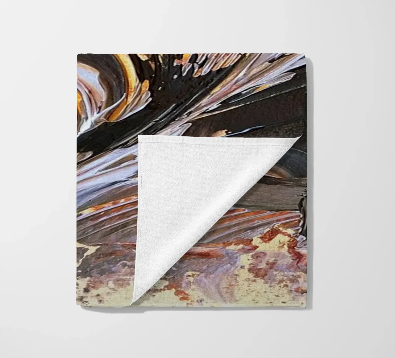 MESSAGE FROM THE HEART 21. serviette de plage de Thierry Vobmann Abstract painting