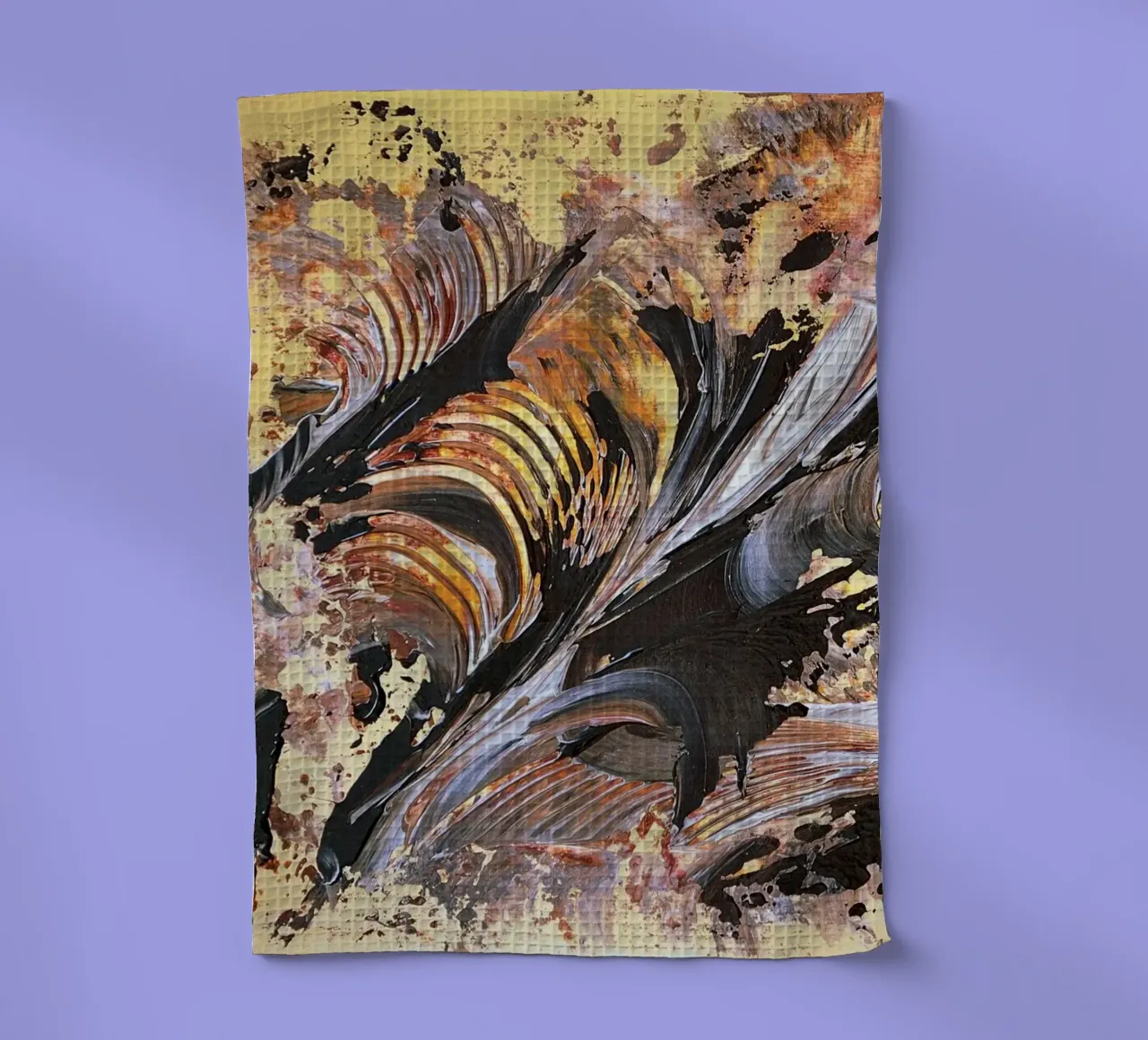 MESSAGE FROM THE HEART 21. Geschirrtuch von Thierry Vobmann Abstract painting