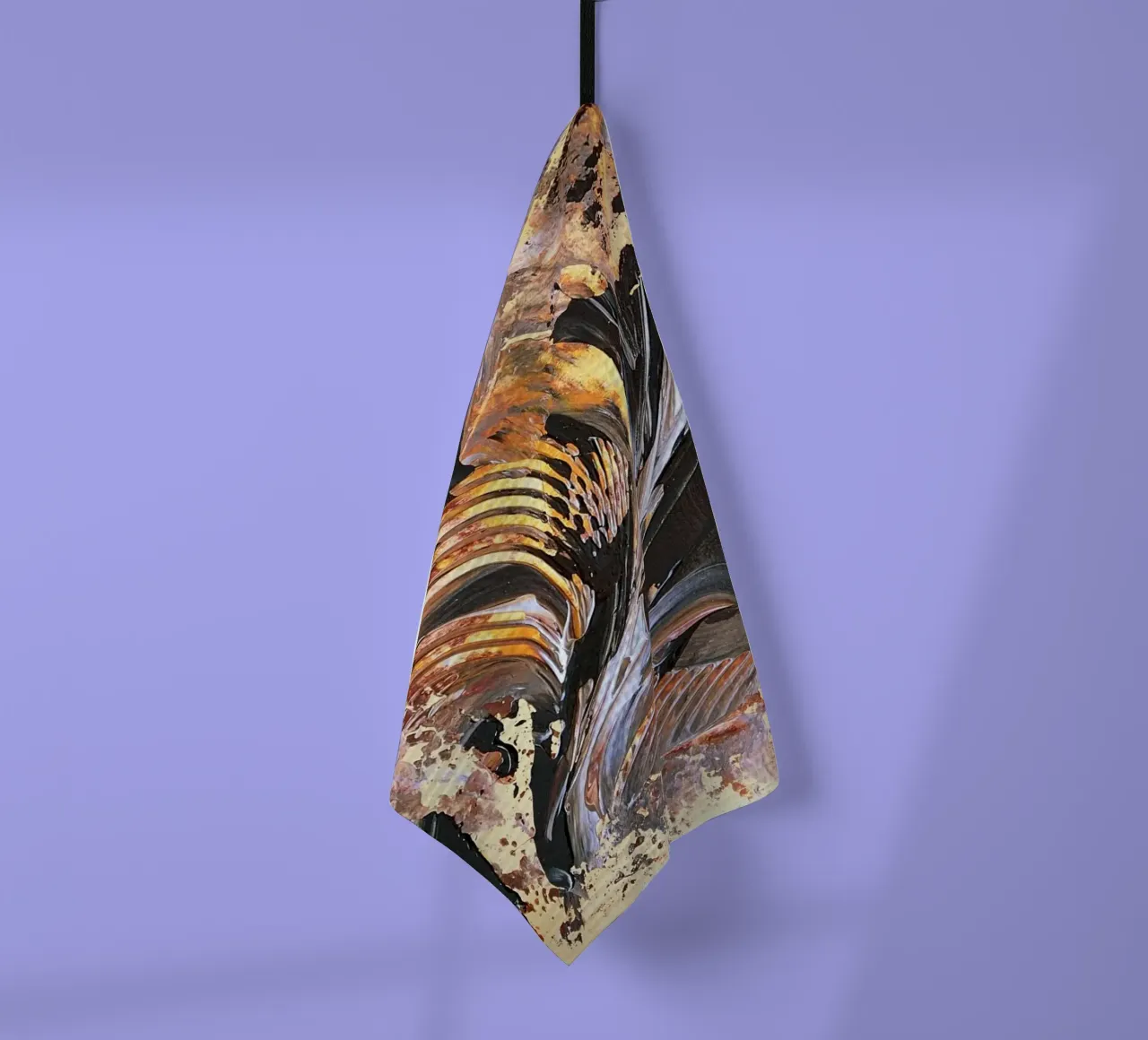 MESSAGE FROM THE HEART 21. Geschirrtuch von Thierry Vobmann Abstract painting