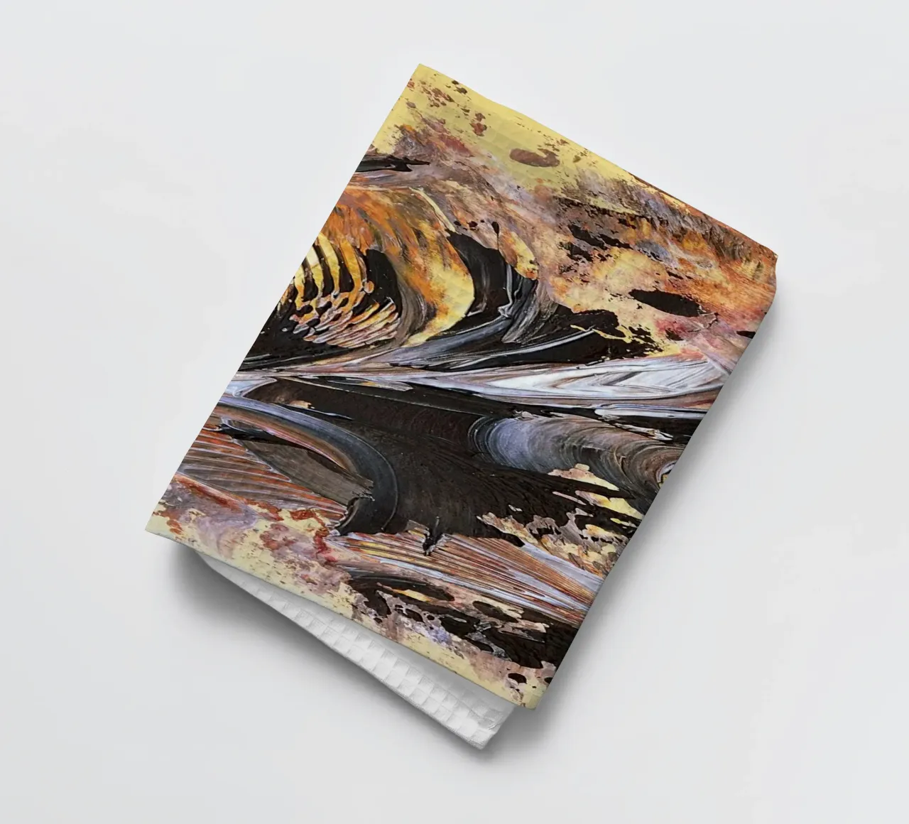 MESSAGE FROM THE HEART 21. Geschirrtuch von Thierry Vobmann Abstract painting