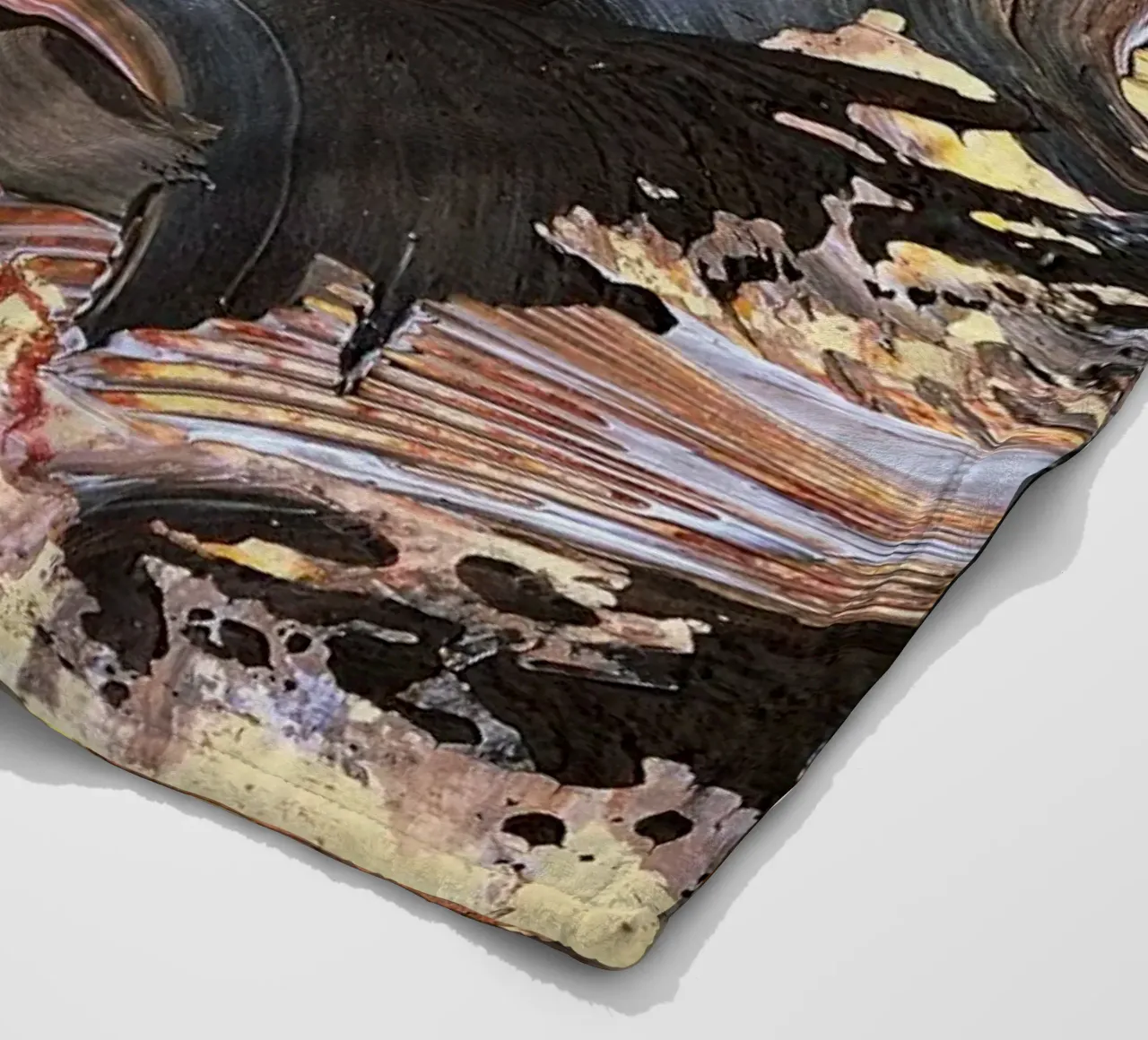 MESSAGE FROM THE HEART 21. Fleecedecke von Thierry Vobmann Abstract painting