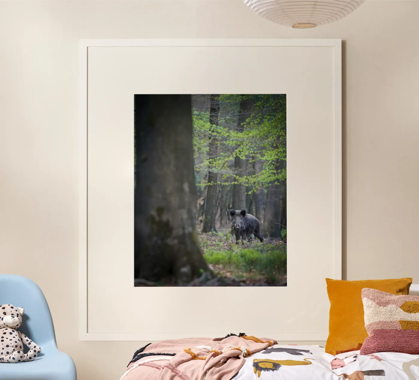 Wild Boar in the forest poster da Tom's Wildlife