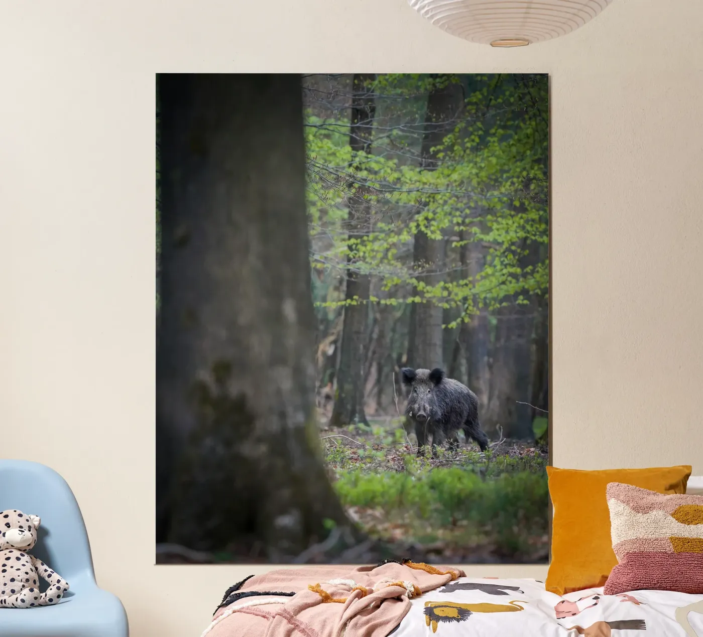 Wild Boar in the forest poster da Tom's Wildlife