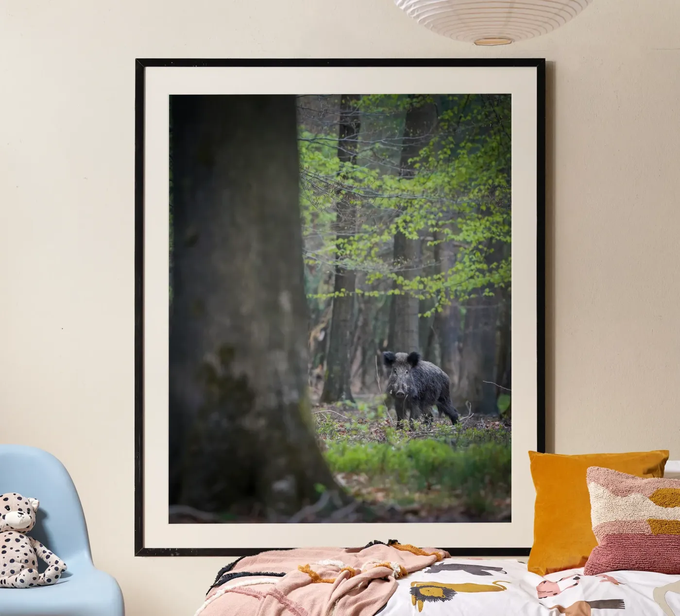 Wild Boar in the forest poster da Tom's Wildlife