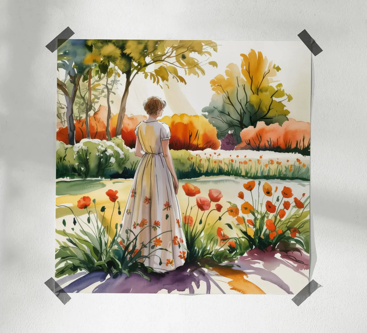 Giardino autunnale di grazia poster da Murni Strokes