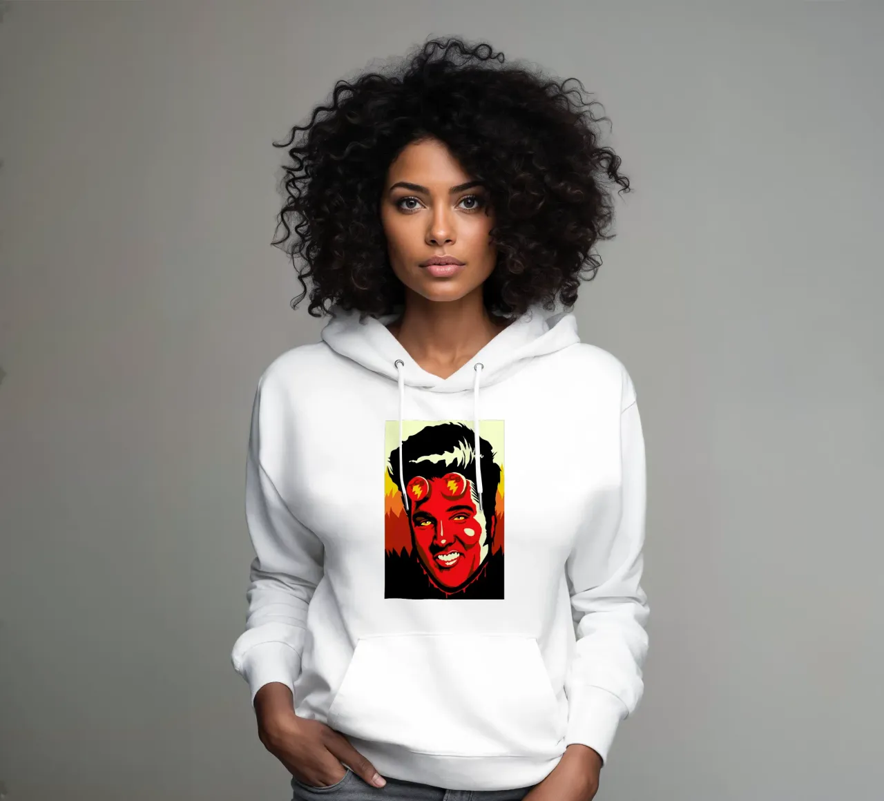 Hellvis felpa con cappuccio da Butcher Billy