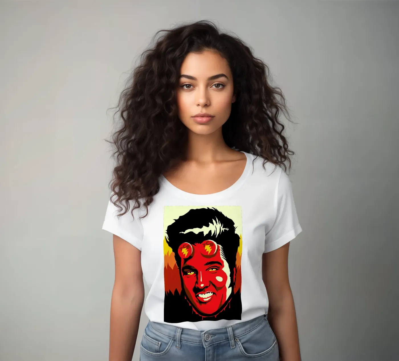 Hellvis dames t-shirt getailleerd van Butcher Billy