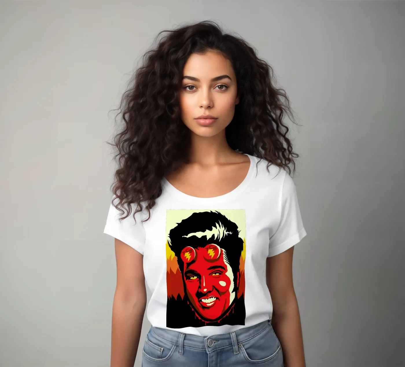 Hellvis dames t-shirt getailleerd van Butcher Billy