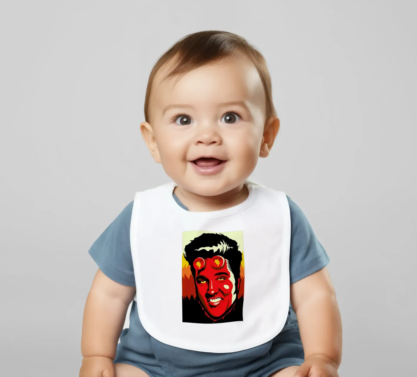 Hellvis baby slabbetje van Butcher Billy