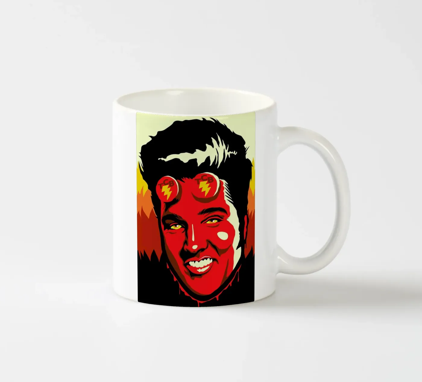 Hellvis ceramic mug by Butcher Billy