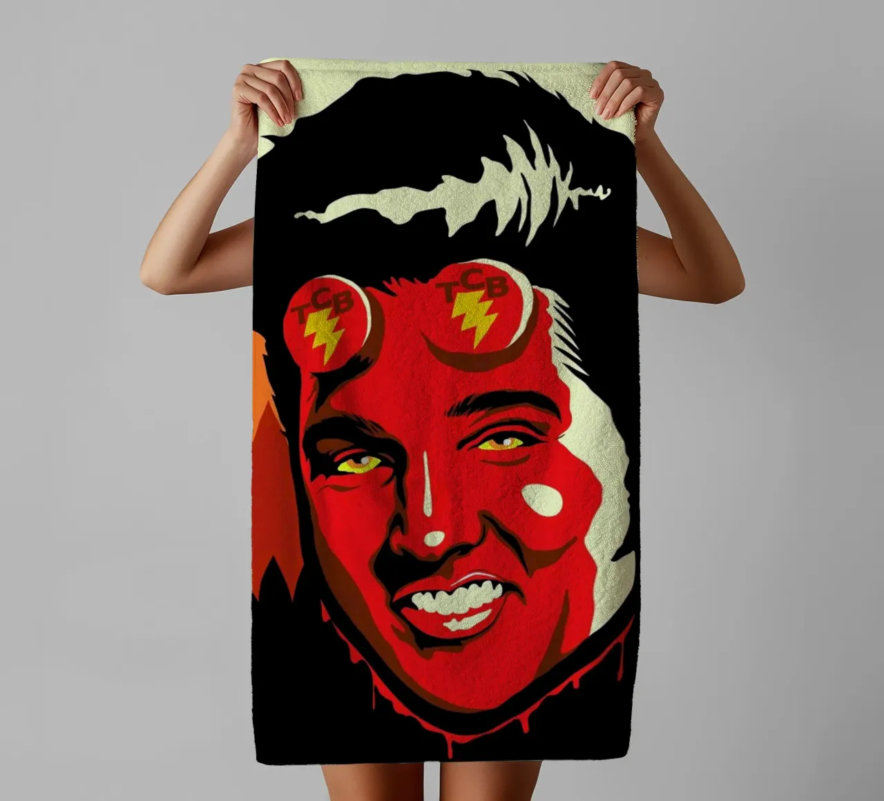 Hellvis badhanddoek van Butcher Billy