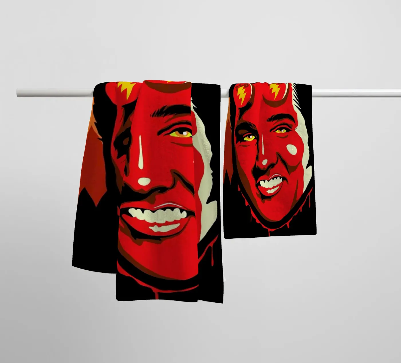 Hellvis towel by Butcher Billy