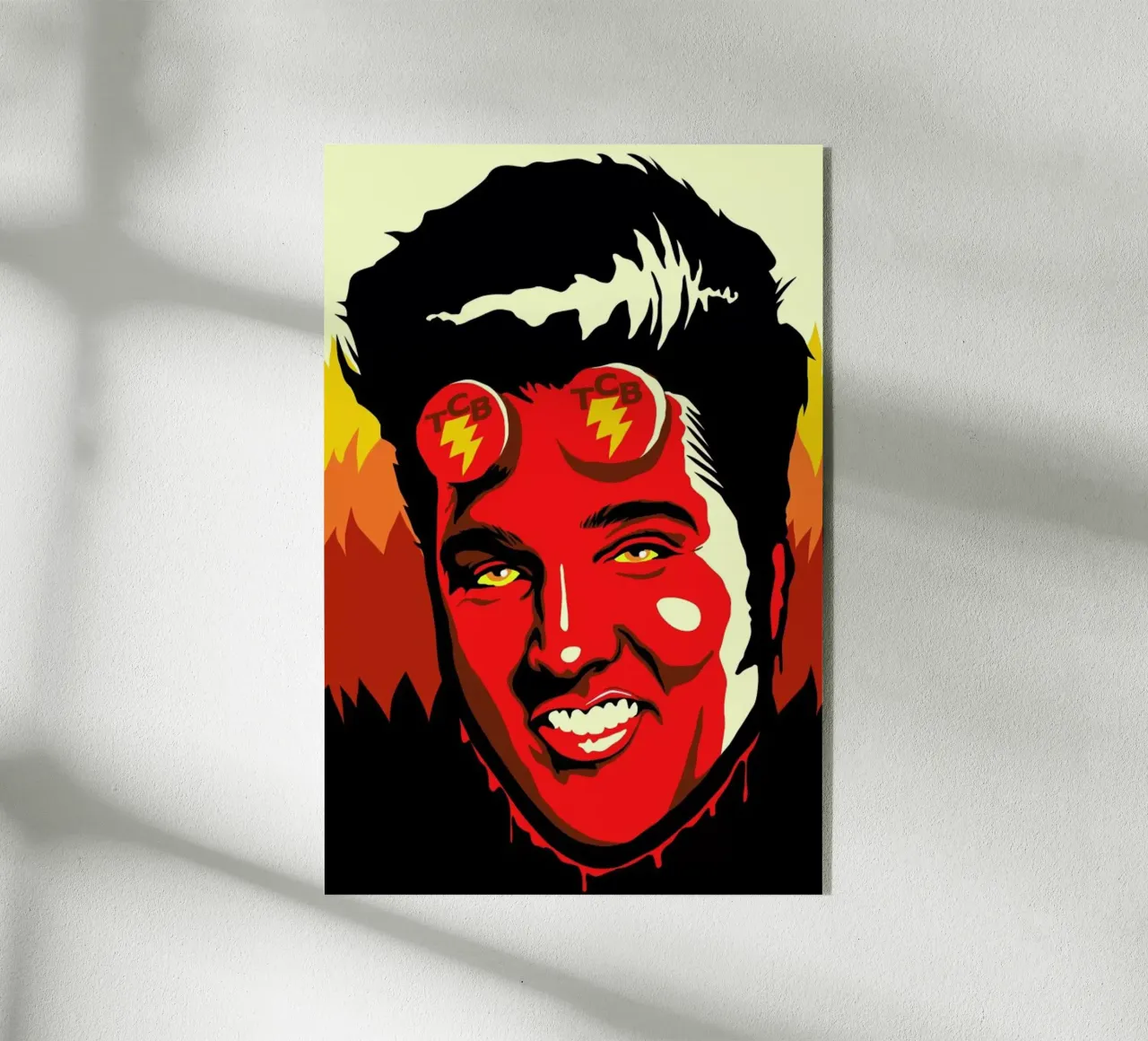 Hellvis acryl van Butcher Billy