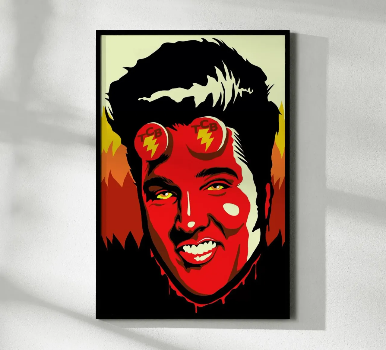 Hellvis poster con telaio in plastica da Butcher Billy