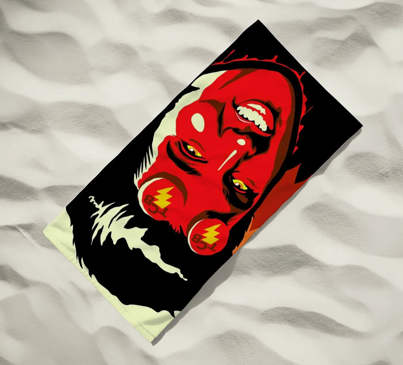 Hellvis beach towel by Butcher Billy