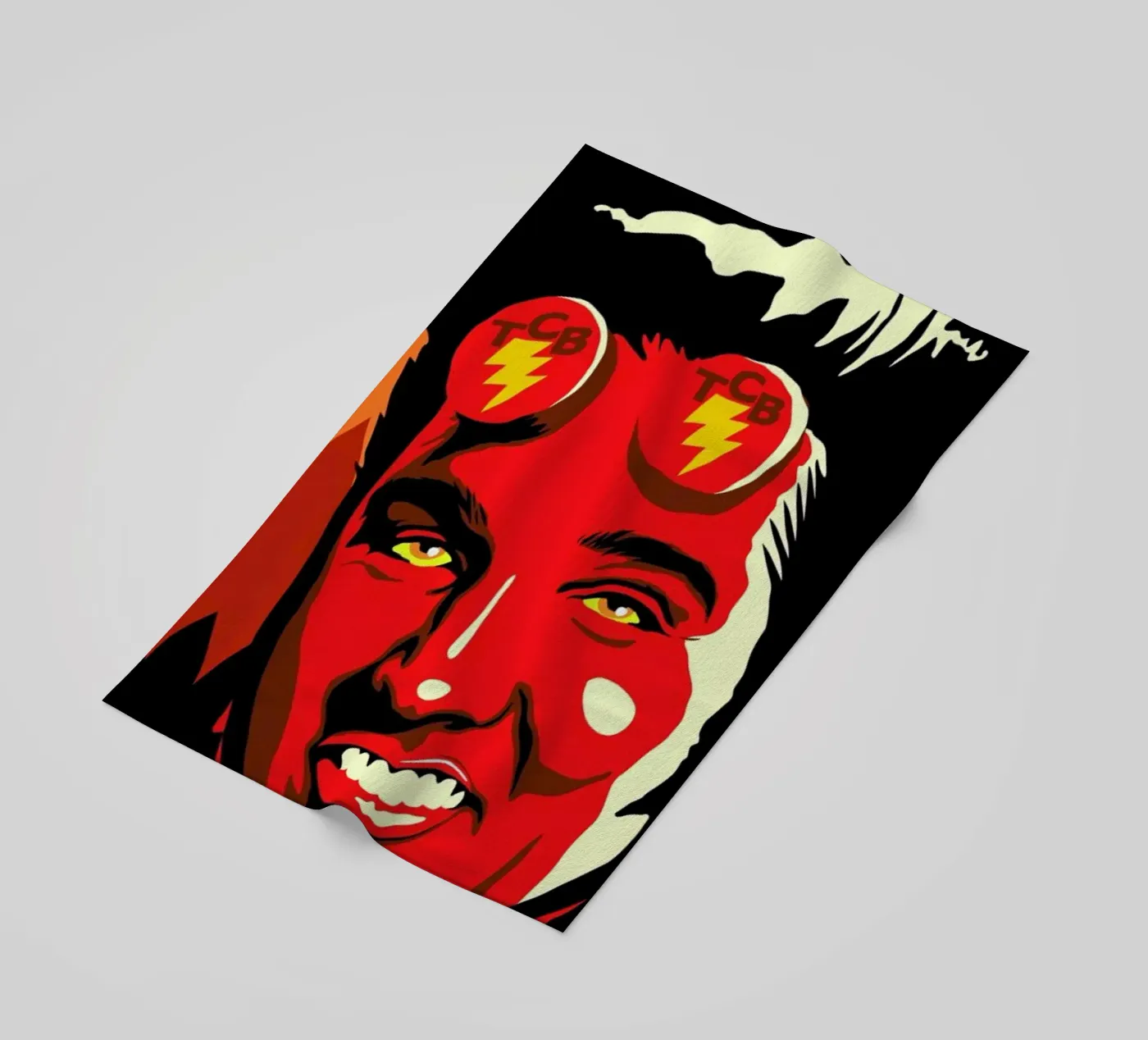 Hellvis beach towel by Butcher Billy
