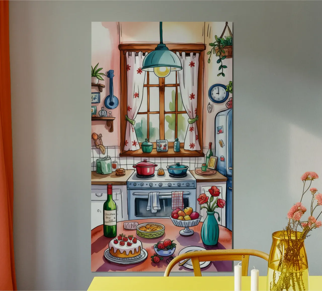 Accogliente delizia in cucina carta hahnemühle da Murni Strokes