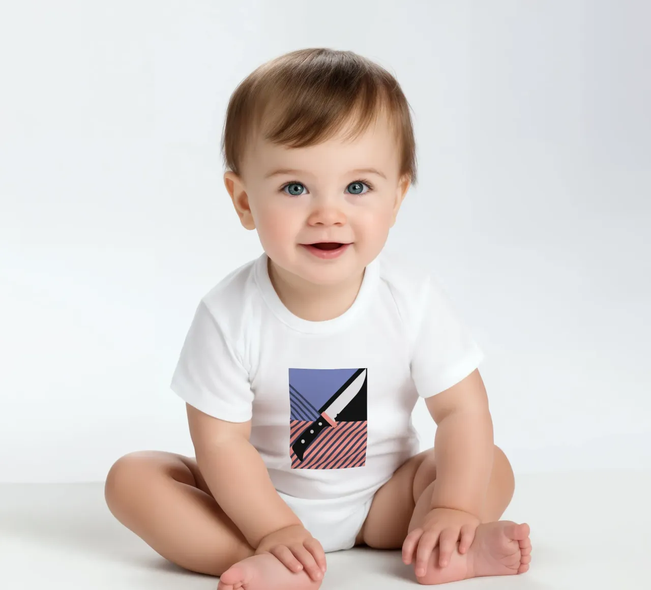 Küchenmesser Kurzarm Babybody von LOOK DIFFERENT