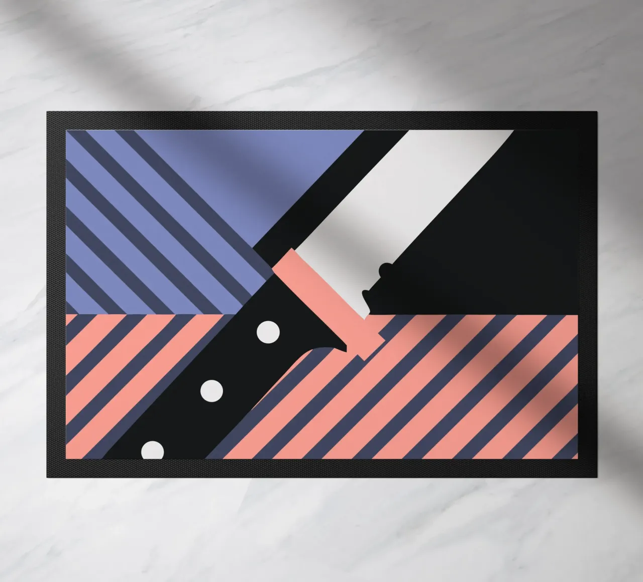 Kitchen knife doormat by LOOK DIFFERENT
