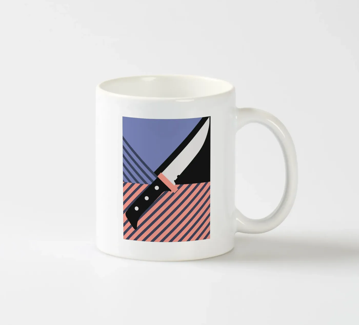 Kitchen knife ceramic mug by LOOK DIFFERENT