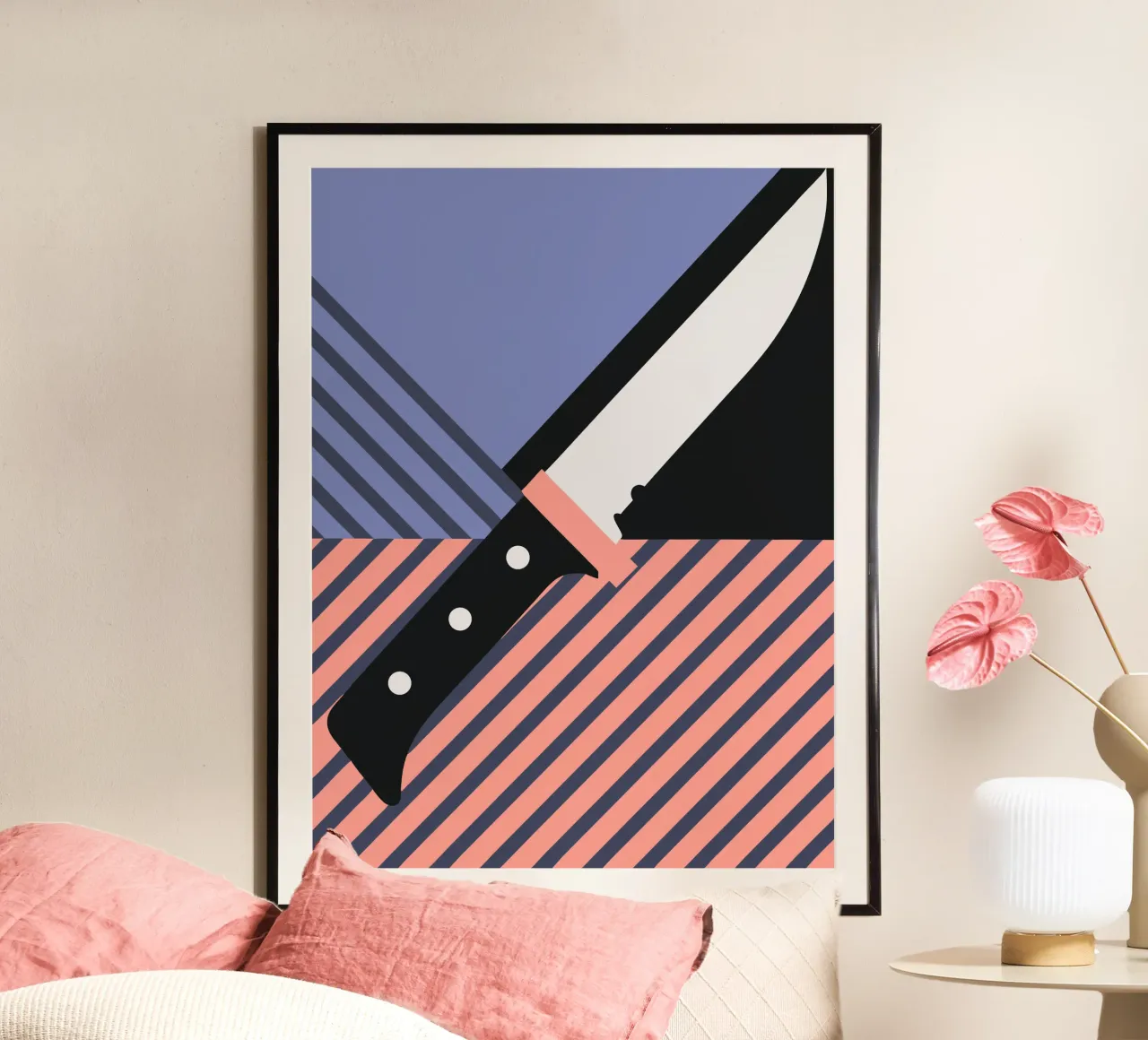 Kitchen knife poster by LOOK DIFFERENT